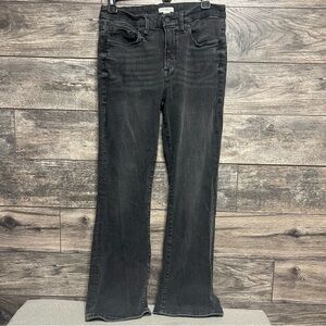 Good American Black Flare Jeans